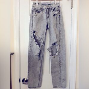 Distressed jeans
